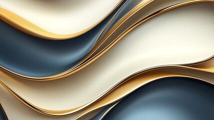 Abstract waves interweave blue and gold, creating a luxurious and flowing background. Texture and movement add depth.