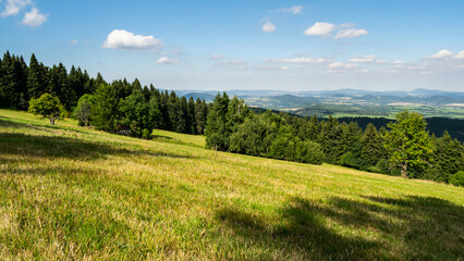view of the Polish landscape from the Snow Houses viewpoint