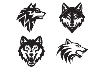 Fototapeta premium Wild animal logos in group