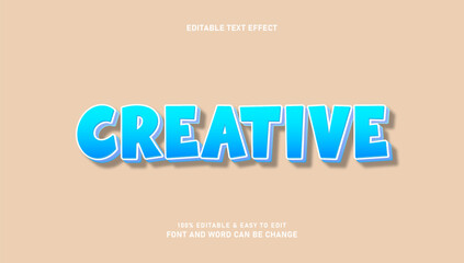 Editable creative text effects