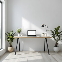 Modern minimal living room with white furniture and contemporary design