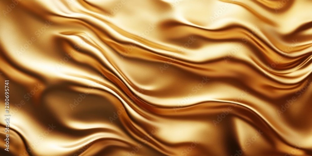 Aufkleber elegant gold backdrop with smooth gradient shading creating a rich, wavy texture; warm gold tones fl