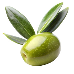 Olive fruit isolated on transparent background 