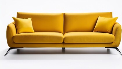 Fototapeta premium leather sofa on white