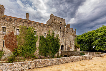 Obraz premium The Castle of Pirou in the Normandy of France
