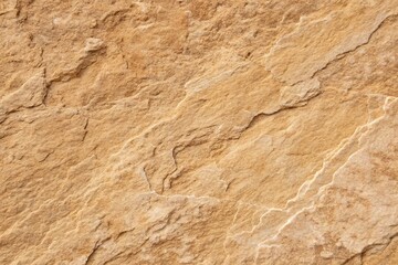 Fototapeta premium Natural Beige Sandstone Rock Surface with Rough Texture and Layered Cracks for Design Backgrounds