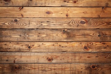 Naklejka premium Rustic Natural Brown Wooden Plank Background With Knots Texture For Flooring Furniture And Design