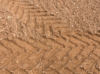 empreintes de tracteur