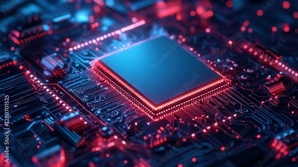 Poster subatomic computing microchip, harnessing quantum fluctuations to achieve limitless processing poten