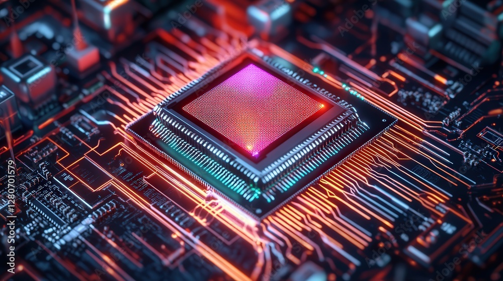 Poster subatomic computing microchip, harnessing quantum fluctuations to achieve limitless processing poten