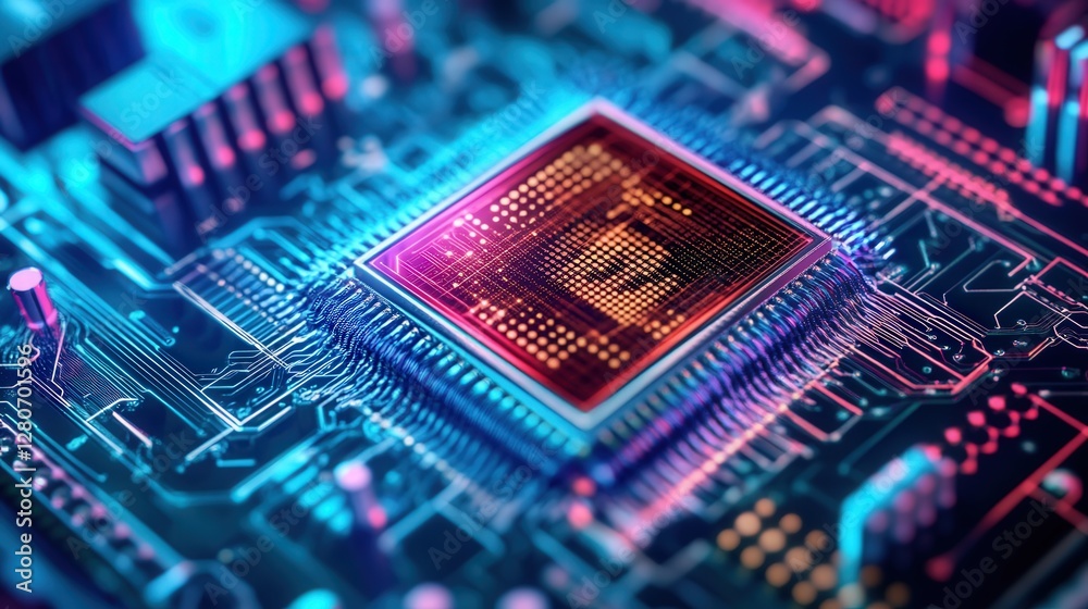 Poster subatomic computing microchip, harnessing quantum fluctuations to achieve limitless processing poten