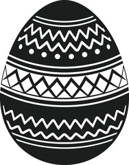Decorative Easter Egg Vector – Intricate Geometric Pattern