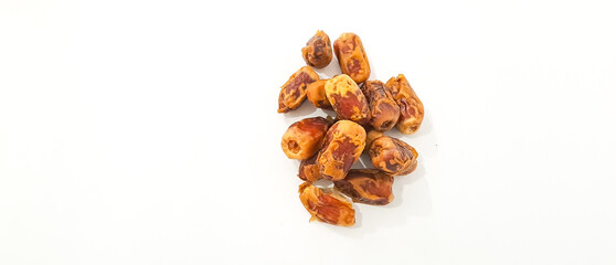 date fruit isolated on white background	