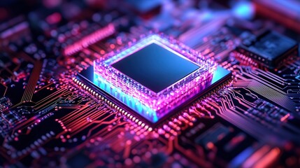 microchip, using light-based computing to process data at quantum speeds, revolutionizing artificial intelligence and deep learning models.