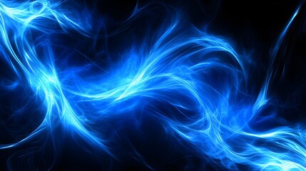 Obraz premium Blue abstract digital wallpaper with intricate patterns and textures for backgrounds and designs