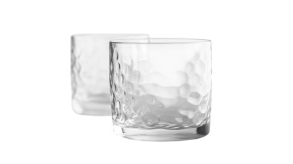 Elegant glass tumblers adding sophistication to any dining table setting