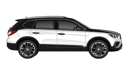 Fototapeta premium The side of an SUV car