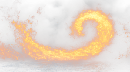 a fire swirl