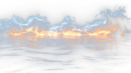 Fototapeta premium a group of clouds floating in the ocean