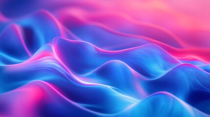 Fototapeta premium Professional Image Vibrant Abstract Fluid Waves In