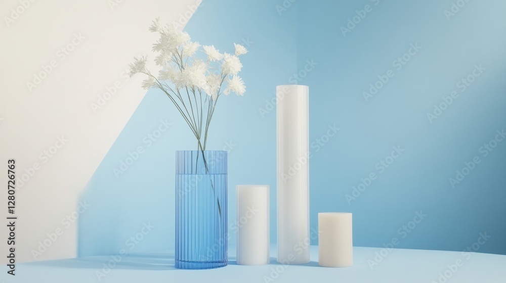 Fototapete before and after sales growth comparison using a minimalistic corporate bar chart illustration. gene