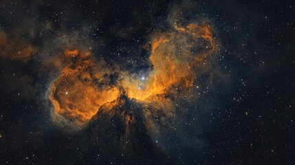 Obraz premium Orion Nebula, showing its intricate clouds of gas and dust in vivid colors.