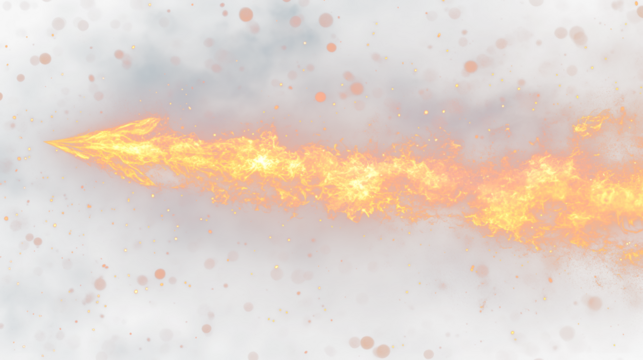 a bright orange fire