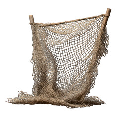 Fishing net isolated on transparent background