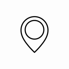 location pin place marker icon vector sign