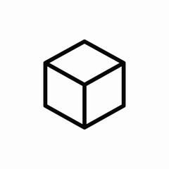 cube box package delivery icon vector sign
