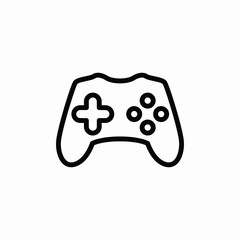 gaming controller entertainment device icon vector sign