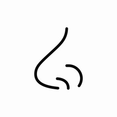 nose human body part icon vector sign