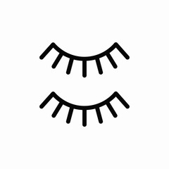 eyelashes icon vector sign