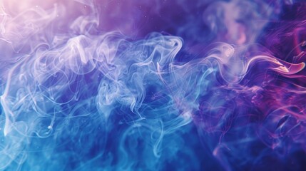 Obraz premium Intertwining trails of smoke in shades of blue and purple