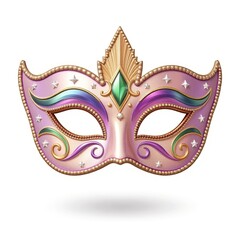 Decorative masquerade mask with colorful design
