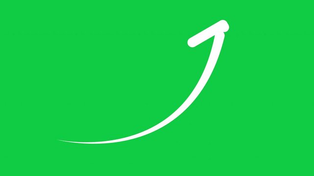 growth arrow in green background fotage
