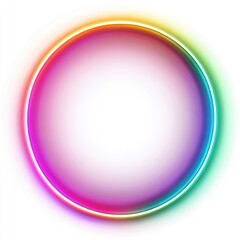 Obraz premium Colorful Glowing Circle