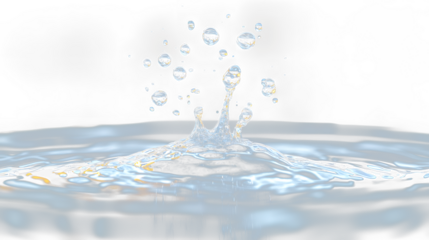 a water droplet is seen in this image