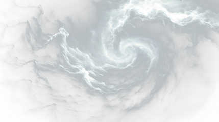 a black and white swirl in the middle of a dark sky