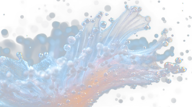 a close up of a flower with water droplets