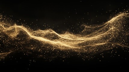 Fototapeta premium Deep Space Particle Motion Digital Light Show