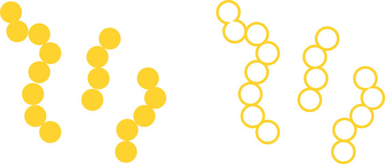 Virus and bacteria icon set. Vector collection isolated poster for healthcare education. Pathogenic bacteria viruses and microbes. Disease-causing Colorful bacterium type microorganism infection.