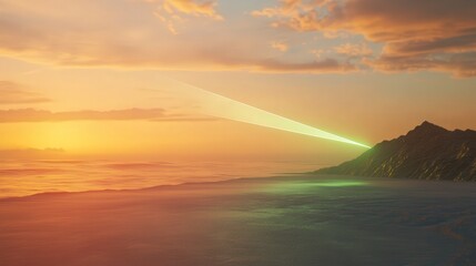 refraction occurs in the atmosphere, resulting in optical phenomena like the green flash at sunset.