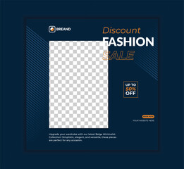 Fashion Sale Social Media Post Template.