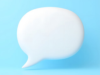 Cartoon style dialog box message Bubble bubble icon 3D rendering