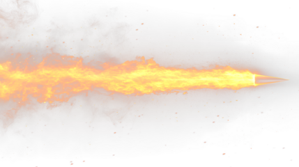 a pencil is burning in the air