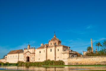 Fototapeta premium The Monastery of La Cartuja in Seville, on a beautiful sunny day