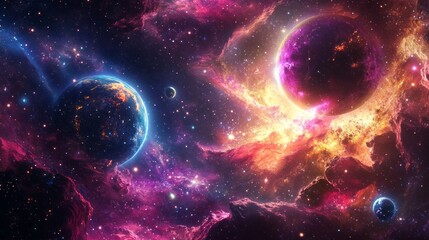 Deep Space Particles Futuristic Digital Motion