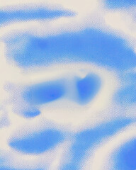 Halftone gradient noise texture in blue colors retro pixelated design for comic anime overly