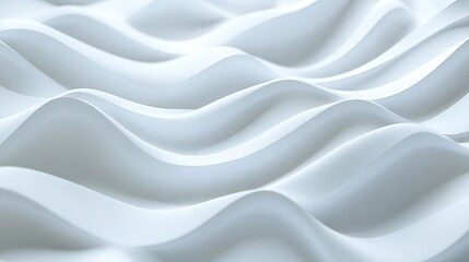 Obraz premium Soft White Wave Abstract Background 1